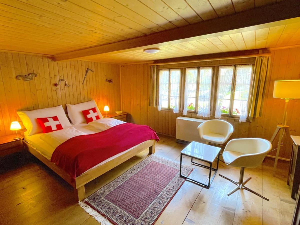 Swisshut Stunning Views Alps Lake - Chalet Erli دارليغن المظهر الخارجي الصورة